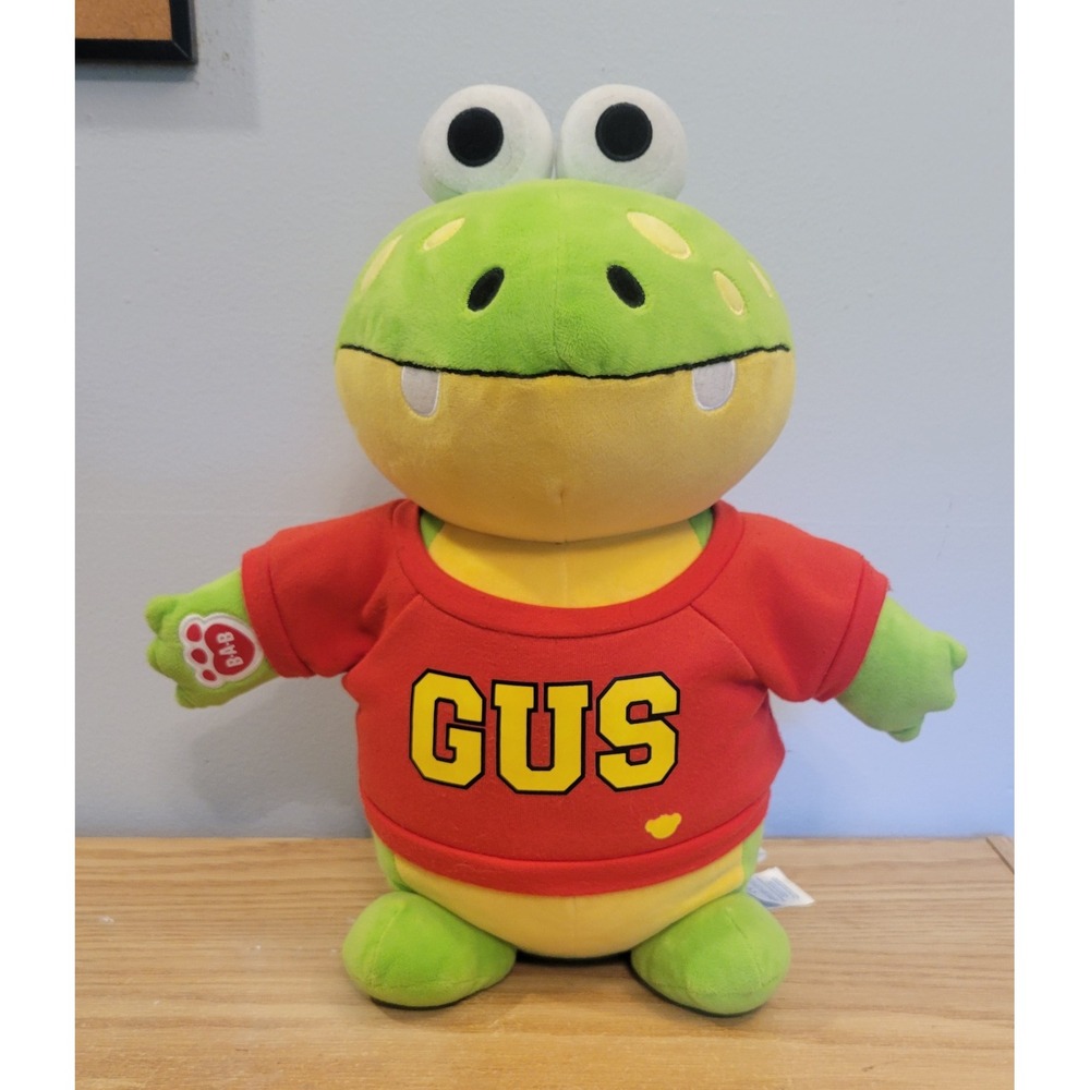 Build A Bear Ryans World Gus the Gummy Gator Plush 15 inch with Red Shirt